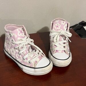 Converse Kids' Chuck Taylor All Star Lift Platform Floral light purple size 10.5
